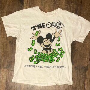 Disney White Short Sleeve Tee with St. Patrick's Day Design